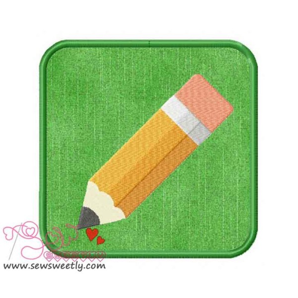 Small Pencil Applique Design Pattern-1