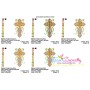 Floral Cross-8 Machine Embroidery Design Pattern-2