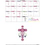 Floral Cross-6 Machine Embroidery Design Pattern-3