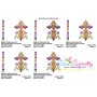 Floral Cross-5 Machine Embroidery Design Pattern-2