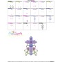 Floral Cross-2 Machine Embroidery Design Pattern-3