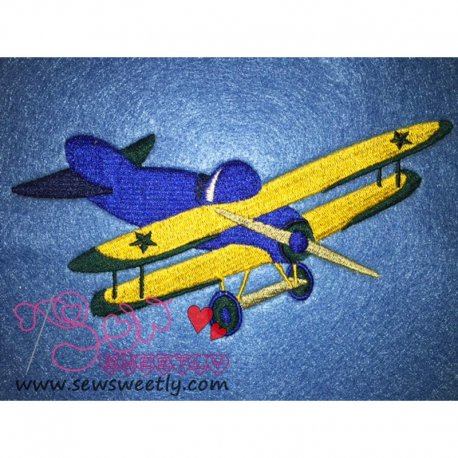 Airplane-1 Embroidery Design Pattern-1