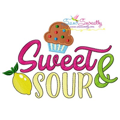 Sweet and Sour Machine Embroidery Design Pattern-1