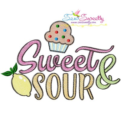 Sweet and Sour Sketch Machine Embroidery Design- 1