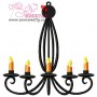Halloween Chandelier Embroidery Design Pattern-1