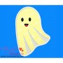 Cute Ghost Applique Design Pattern-1