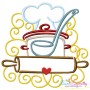 Swirly Kitchen Machine Embroidery Design Bundle-2
