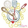 Swirly Kitchen Machine Embroidery Design Bundle-5