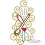 Swirly Kitchen Machine Embroidery Design Bundle-11