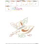 Fall Hat Bean/Vintage Stitch Machine Embroidery Design Pattern-3