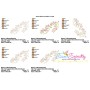 Fall Leaves Bean/Vintage Stitch Machine Embroidery Design Pattern-2