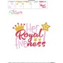 Her Royal Fiveness 5th Birthday Embroidery Design Pattern-3