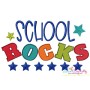 School Rocks Machine Embroidery Design Pattern-1