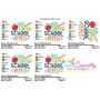 Eat Sleep School Repeat Machine Embroidery Design Pattern-2