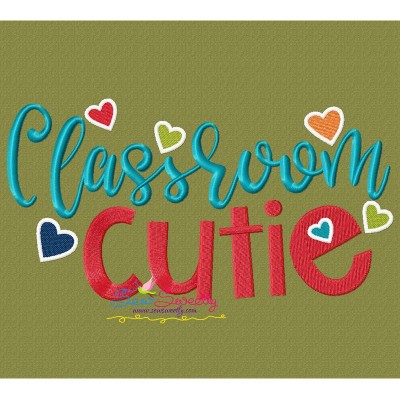 Classroom Cutie Machine Embroidery Design Pattern-1