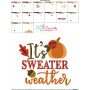 It's Sweater Weather Machine Embroidery Design Pattern-3