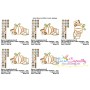 Pumpkin Boots Coffee Applique Design Pattern-2