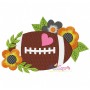 Football Flowers Machine Embroidery Design Pattern-1