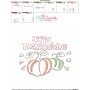 Happy Thanksgiving Pumpkins Vintage Stitch Embroidery Design Pattern-4