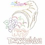 Color Work Thanksgiving Bean/Vintage Stitch Machine Embroidery Design Bundle-5