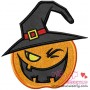 Witchy Pumpkin Applique Design Pattern-1