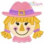 Girl Scarecrow Applique Design Pattern-1