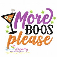 More Boos Please Machine Embroidery Design Pattern