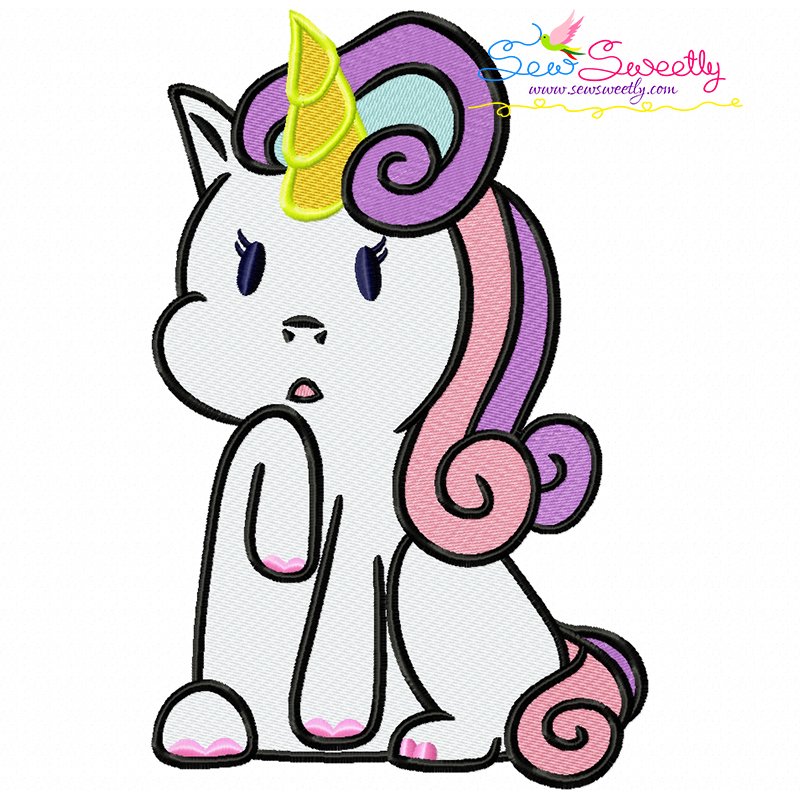 Baby Unicorn6 Machine Embroidery Design Sew Sweetly