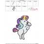 Baby Unicorn-7 Machine Embroidery Design Pattern-3