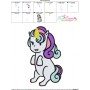 Baby Unicorn-4 Machine Embroidery Design Pattern-3