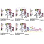 Baby Unicorn-5 Machine Embroidery Design Pattern-2
