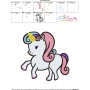 Baby Unicorn-5 Machine Embroidery Design Pattern-3