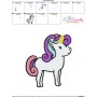 Baby Unicorn-3 Machine Embroidery Design Pattern-3