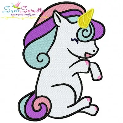 Baby Unicorn-1 Machine Embroidery Design Pattern-1