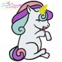 Baby Unicorns Machine Embroidery Design Bundle-9