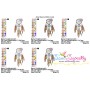 Floral Dream Catcher-7 Machine Embroidery Design Pattern-2
