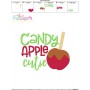 Candy Apple Cutie Lettering Embroidery Design Pattern-3