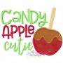 Candy Apple Cutie Lettering Applique Design Pattern-1