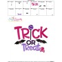Trick or Treat-3 Lettering Machine Embroidery Design Pattern-3
