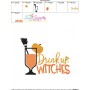 Drink Up Witches Lettering Machine Embroidery Design Pattern-3