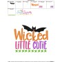 Wicked Little Cutie Halloween Lettering Embroidery Design Pattern-3