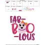 Fab Boo Lous Halloween Lettering Embroidery Design Pattern-3