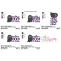 Too Cute To Spook Halloween Lettering Embroidery Design Pattern-2