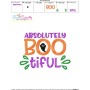 Absolutely Bootiful Halloween Lettering Embroidery Design Pattern-2