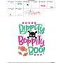 Bippity Bopppity Boo Halloween Lettering Embroidery Design Pattern-3