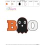 Boo Ghost Halloween Lettering Embroidery Design Pattern-3