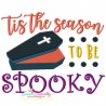 Tis the Season To Be Spooky Halloween Lettering Embroidery Design Pattern-1