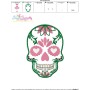 Sugar Skull-1 Halloween Embroidery Design Pattern-3