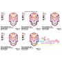 Sugar Skull-2 Halloween Embroidery Design Pattern-2