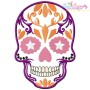Sugar Skull-2 Halloween Embroidery Design Pattern-1